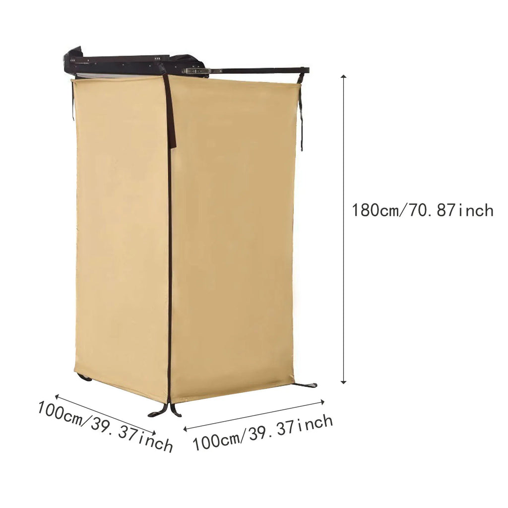 Car Side Shower Tent Waterproof Privacy Shower Tent RV Tailgate Van Toilet Changing Room Shelter for Outdoor Camping HikingBeach
