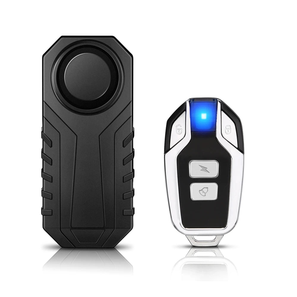 Wireless Motorcycle Bike Vibration Alarm IP55 Waterproof Bicycle Alarm Remote Control Anti-theft Motobike Detector Alarm System