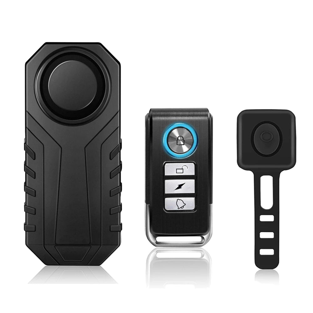 Wireless Motorcycle Bike Vibration Alarm IP55 Waterproof Bicycle Alarm Remote Control Anti-theft Motobike Detector Alarm System