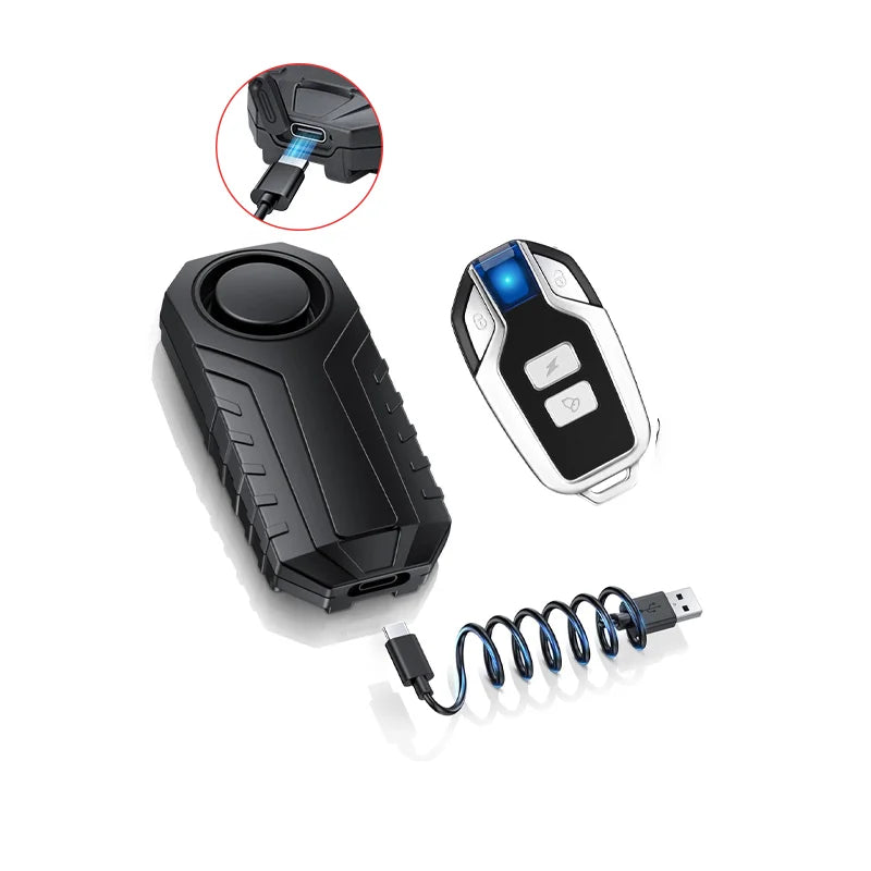Wireless Motorcycle Bike Vibration Alarm IP55 Waterproof Bicycle Alarm Remote Control Anti-theft Motobike Detector Alarm System