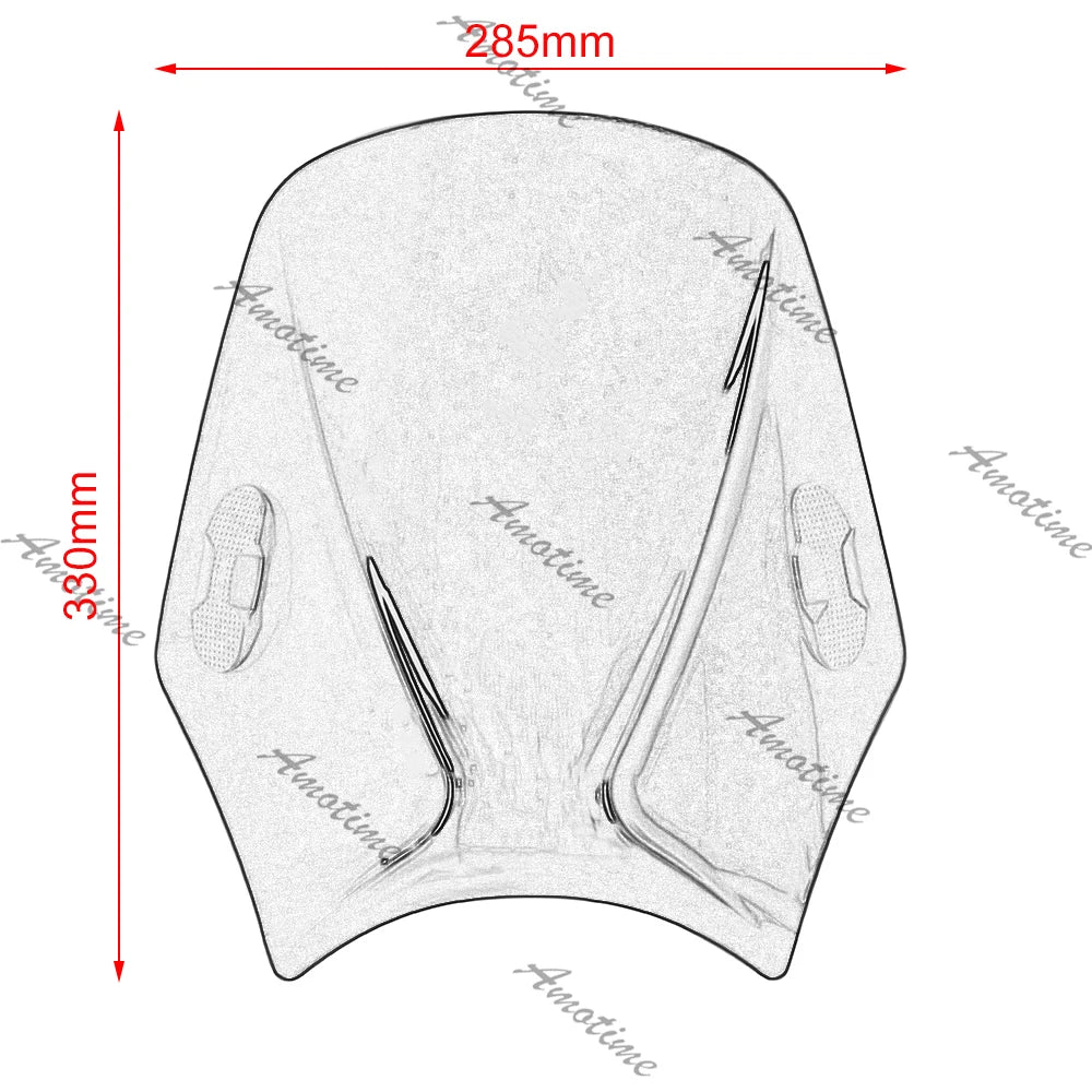 Motorcycle Windscreen Windshield Universal For Royal Enfield Bullet/Meteor/Classic 350 500 Interceptor 650 Continental GT 535