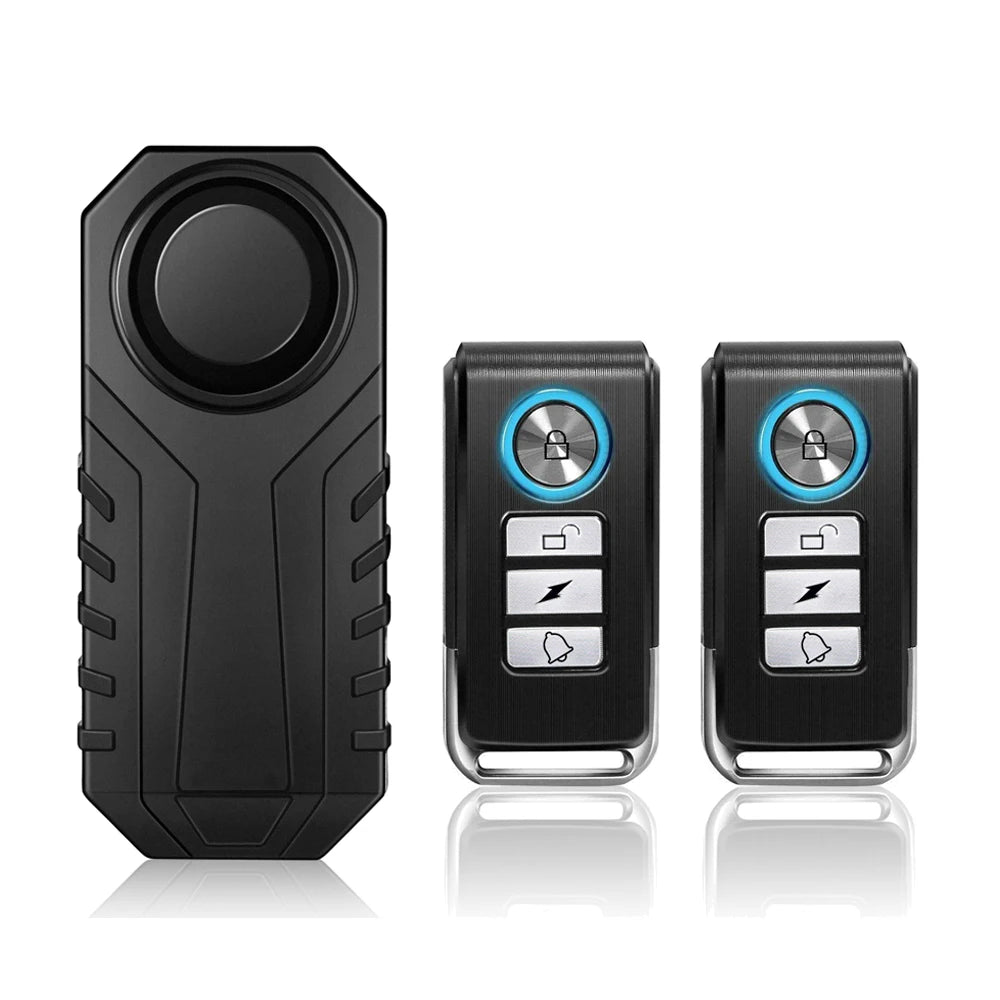 Wireless Motorcycle Bike Vibration Alarm IP55 Waterproof Bicycle Alarm Remote Control Anti-theft Motobike Detector Alarm System