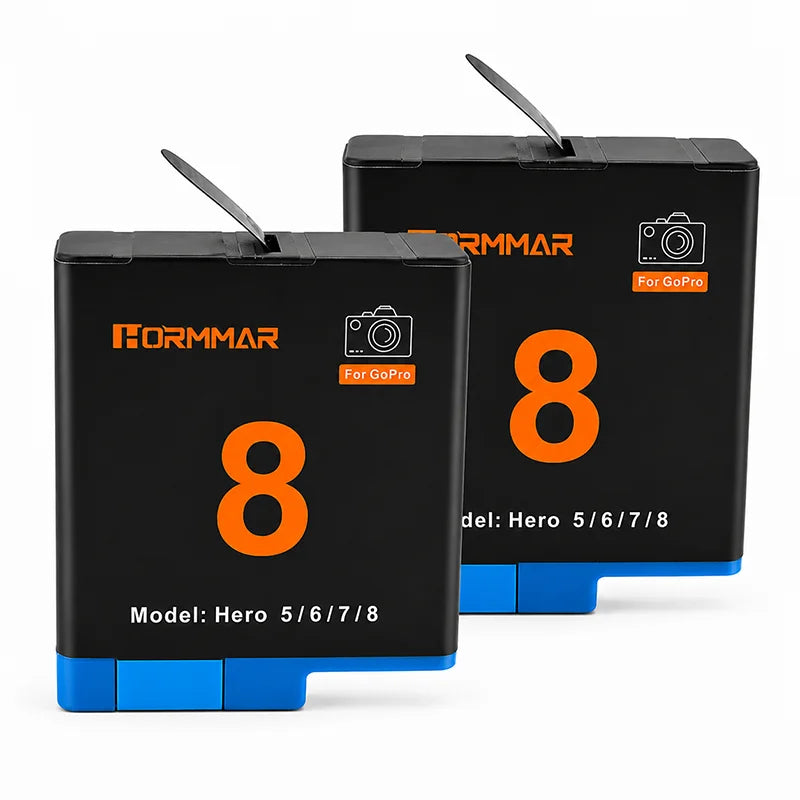 GoPro Hero 5 6 7 8 Black Replacement Battery 1800mAh Rechargeable Li-ion Camera Battery Compatible with Hero5 Hero6 Hero7 Hero8