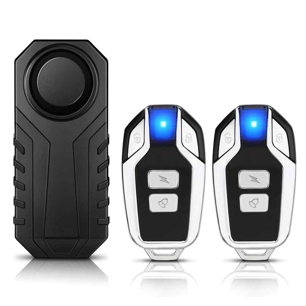 Wireless Motorcycle Bike Vibration Alarm IP55 Waterproof Bicycle Alarm Remote Control Anti-theft Motobike Detector Alarm System