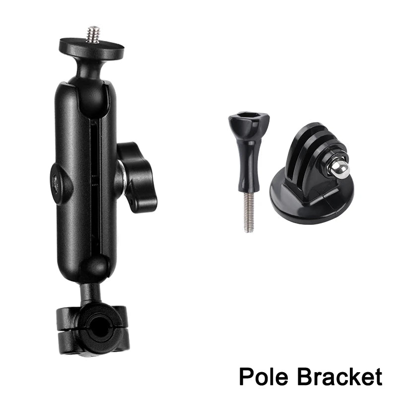 Metal Motorcycle Bicycle Camera Holder Handlebar Mirror Mount Bike Bracket for GoPro Hero 9 8 10 Phone Action Camera Accessories