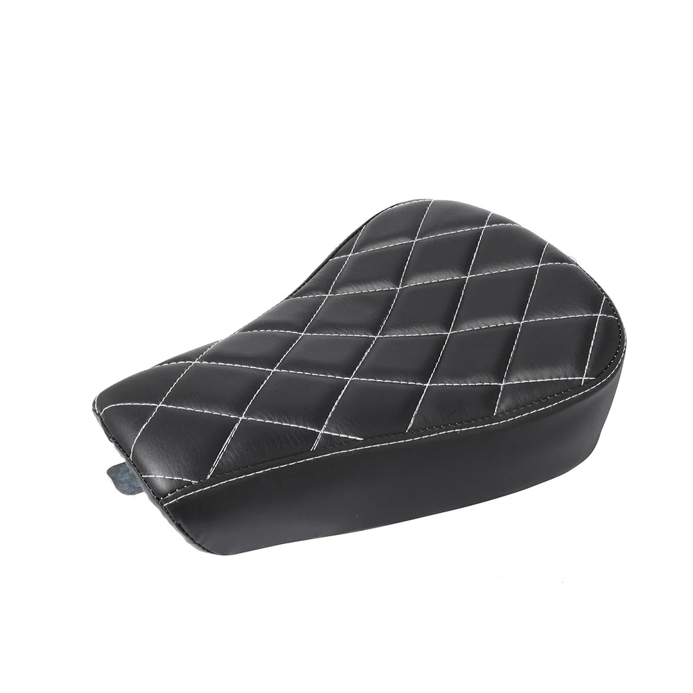 5 Models Black Motorcycle Front Driver PU Leather Pillow Solo Seat Cushion For Harley Sportster Forty Eight XL1200 883 72 48
