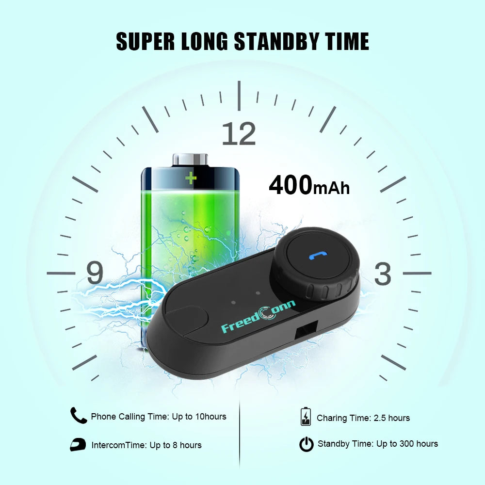 FreedConn Motorcycle Bluetooth Helmet Headset Moto 1000M Intercom Wireless FM Radio Motorbike Headphone Interphone Music Share