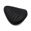 Motorcycle Retro Black Leather Solo Seat for Harley Custom Chopper Bobber Leather Saddle Seat