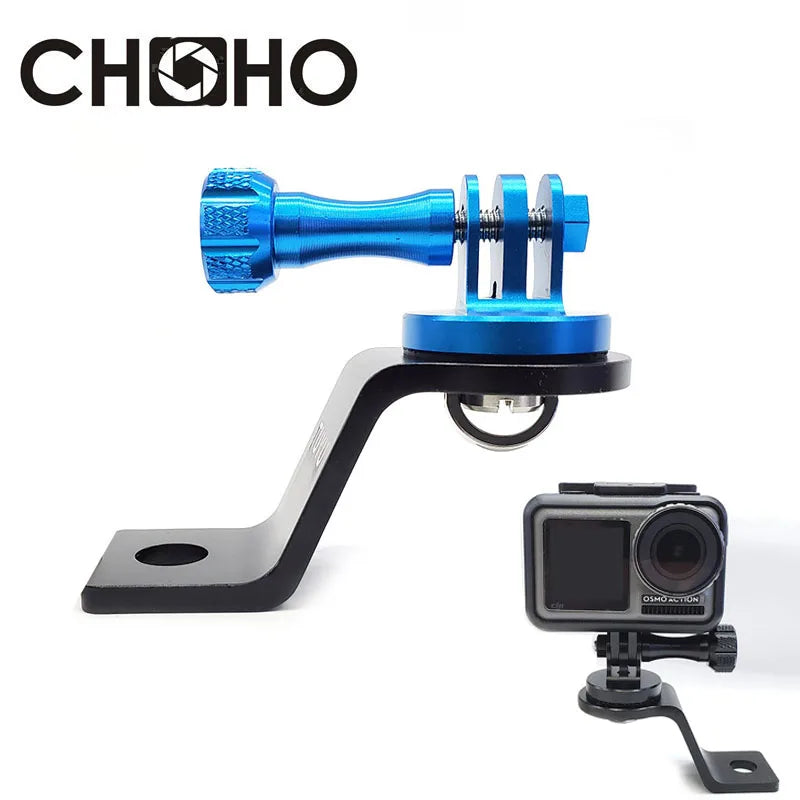 Motorcycle Mount Aluminum bracket CNC Mount rearview mirror Supporter Ride for Gopro Hero 12 11 10 DJI OSMO Action 4 3 Insta360