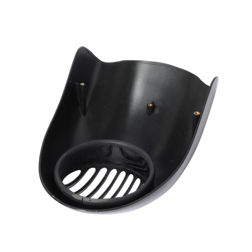 Motorcycle Black Headlight Grill Fairing Cover ABS Plastic Windshield For Harley 883 1200 Front Fork Mount Dyna Sportster XLCH
