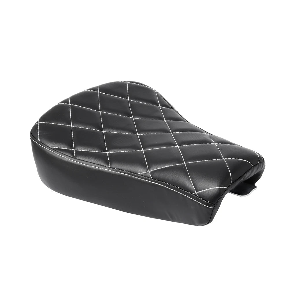 5 Models Black Motorcycle Front Driver PU Leather Pillow Solo Seat Cushion For Harley Sportster Forty Eight XL1200 883 72 48