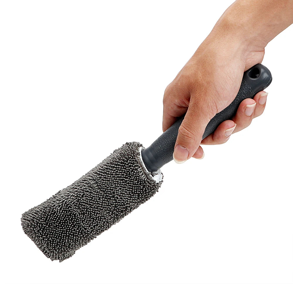 9pcs Set Wash Gloves Brush Sponge Mat Towels Mop Polisher Pads Duster Cloth Motorcycle Washer Car Seat Wheel Door Tire Cleaning