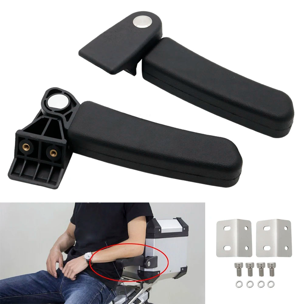Motorcycle Aluminum Rear Box Passenger Armrest Fit For BMW R1250GS R1200 GS 1200 LC ADV F800GS F750GS F850GS Backrest Pad