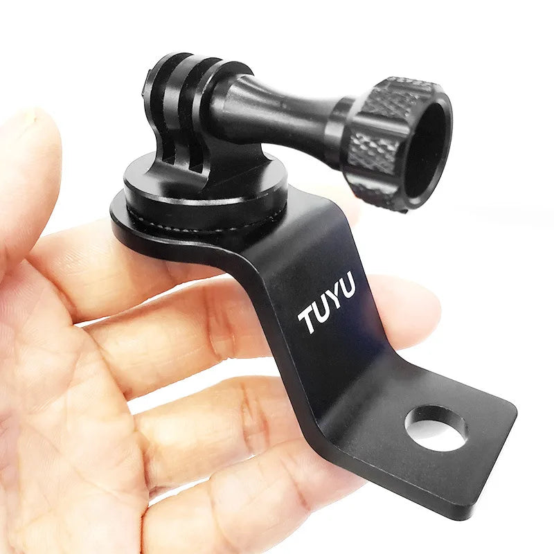 Motorcycle Mount Aluminum bracket CNC Mount rearview mirror Supporter Ride for Gopro Hero 12 11 10 DJI OSMO Action 4 3 Insta360