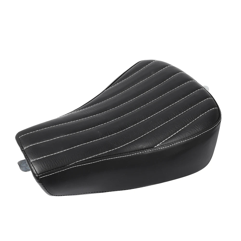 5 Models Black Motorcycle Front Driver PU Leather Pillow Solo Seat Cushion For Harley Sportster Forty Eight XL1200 883 72 48