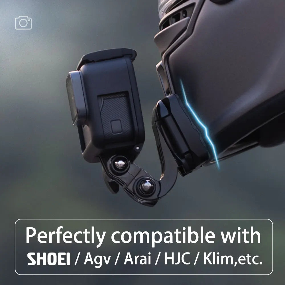 TUYU Premium Customized Helmet Aluminium Chin Mount for GoPro 13 Insta360 DJI Camera for SHOEI GT Air3 AGV ARAI HJC KLIM Helmets