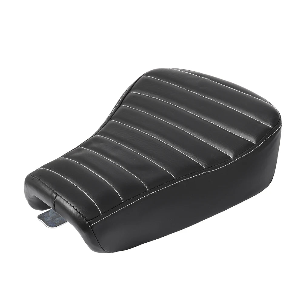 5 Models Black Motorcycle Front Driver PU Leather Pillow Solo Seat Cushion For Harley Sportster Forty Eight XL1200 883 72 48