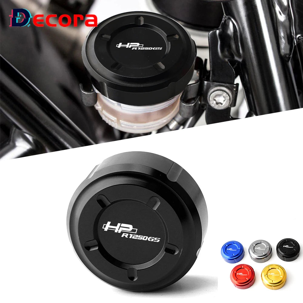For BMW R1250 GS GSA R 1250GS ADV Adventure HP Motorcycle Accessories CNC Rear Brake Fluid Reservoir Cover Cap