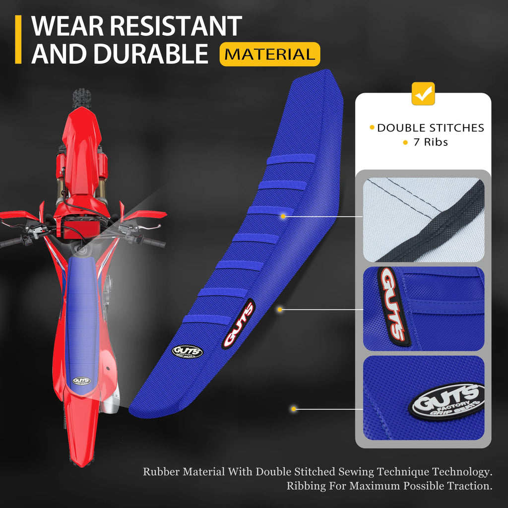 SPACE Motorcycle Rib Ribbed Gripper Seat Covers in Waterproof Set Protection Antislip Upset Apply to For SXF EXC KXF CRF YZF WR