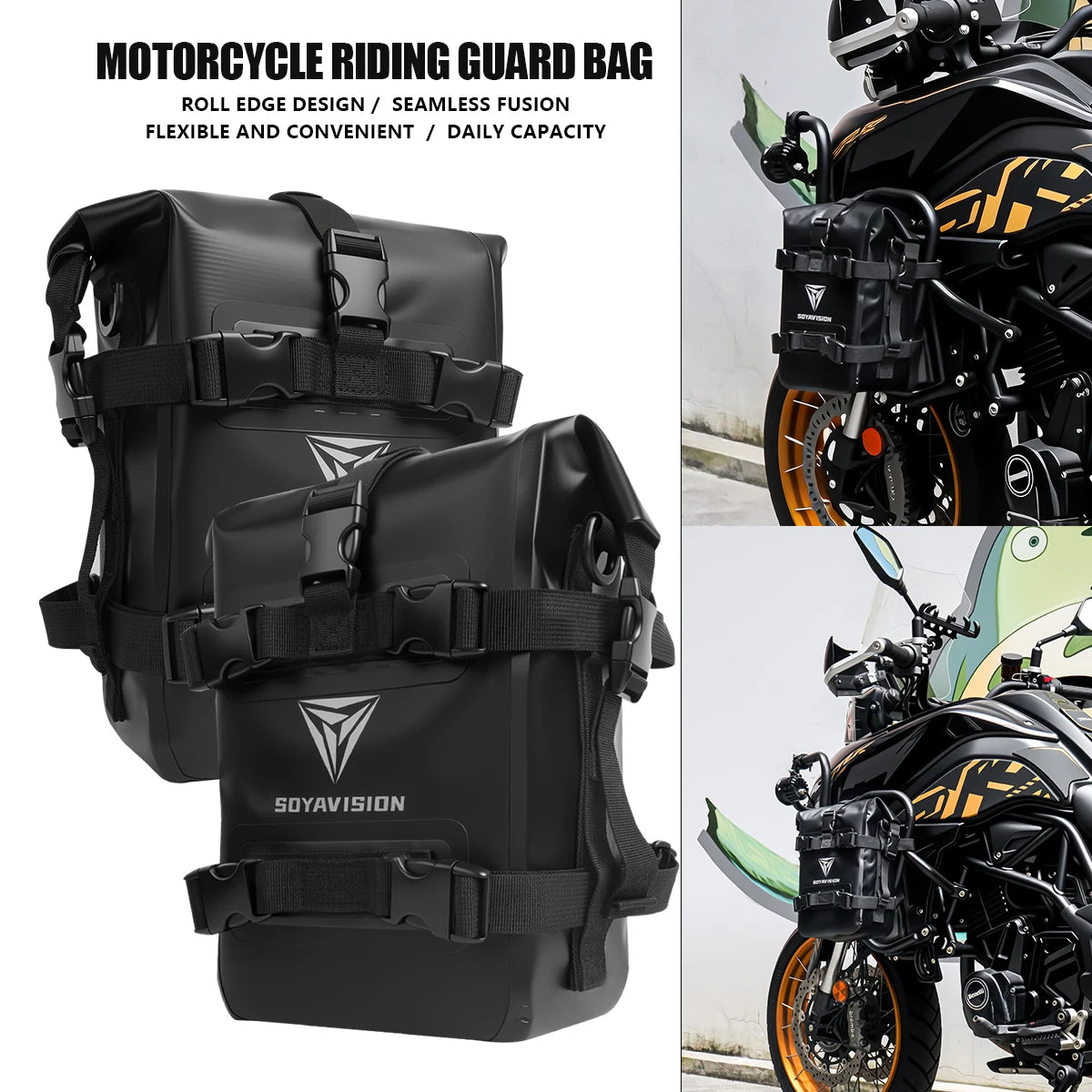 12L Large Size Bag Repair Tool Placement Bag For BMW R1200GS R1250GS HONDA Suzuki DL650 V-Strom Motorcycle Frame Crash Bars Bag
