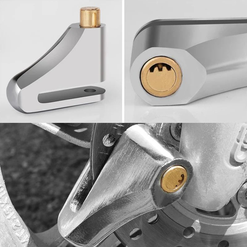 Universal Motorcycle Anti-theft Brake Disc Disk Lock Scooter Bike Wheel Steel Security Protection Portable Keyless Lock