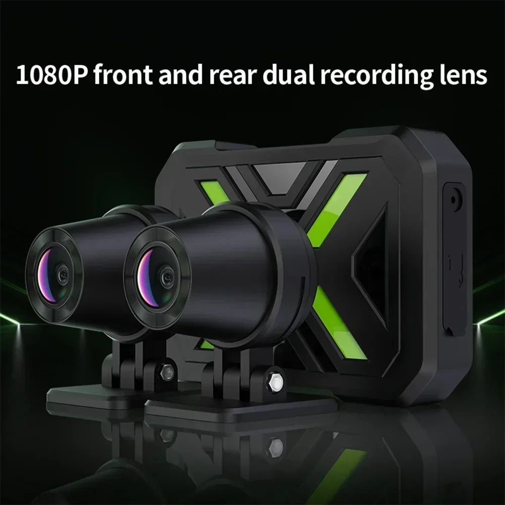 JIUYIN Motorcycle Dual 720p/1080P/2K DVR Waterproof Action Camera Recorder Front&Rearview Motorcycle Dash Cam WiFi Smart Connect