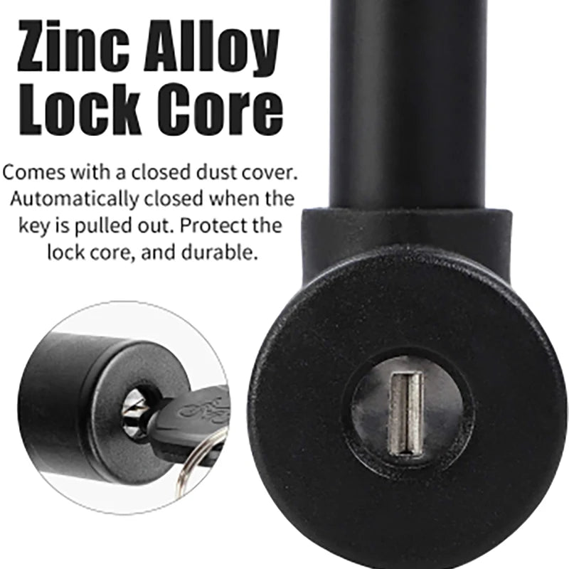 Heavy Duty U Lock with Keys Anti Theft Bike Motorcycle Lock for Home Use