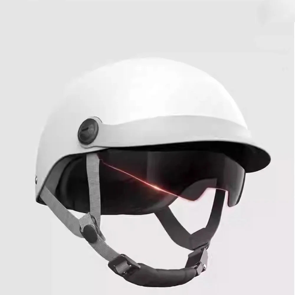 Vintage Ultra Light Electric Bicycle Helmet Sunscreen Breathable Motorcycle Half Helmet Fall Prevention Safety Helmets Riding