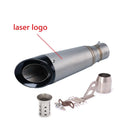 For Kawasaki Ninja Z900 Honda CB650R Yamaha R3 51mm Motorcycle Exhaust Muffler Pipe Escape 335mm Length