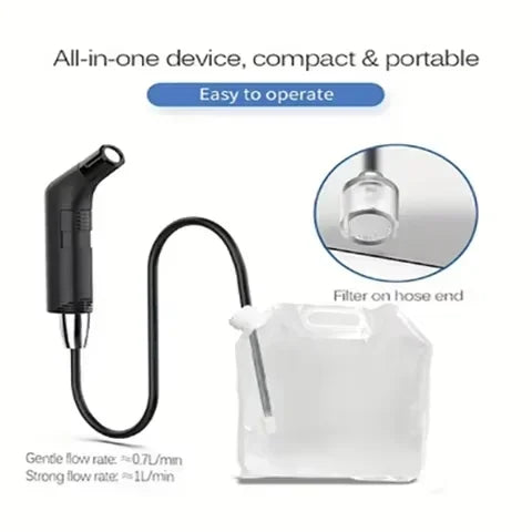 Portable Electric Bidet Sprayer Handheld with 2-Level Pressure Adjustment Rechargeable Personal Hygiene for Travel