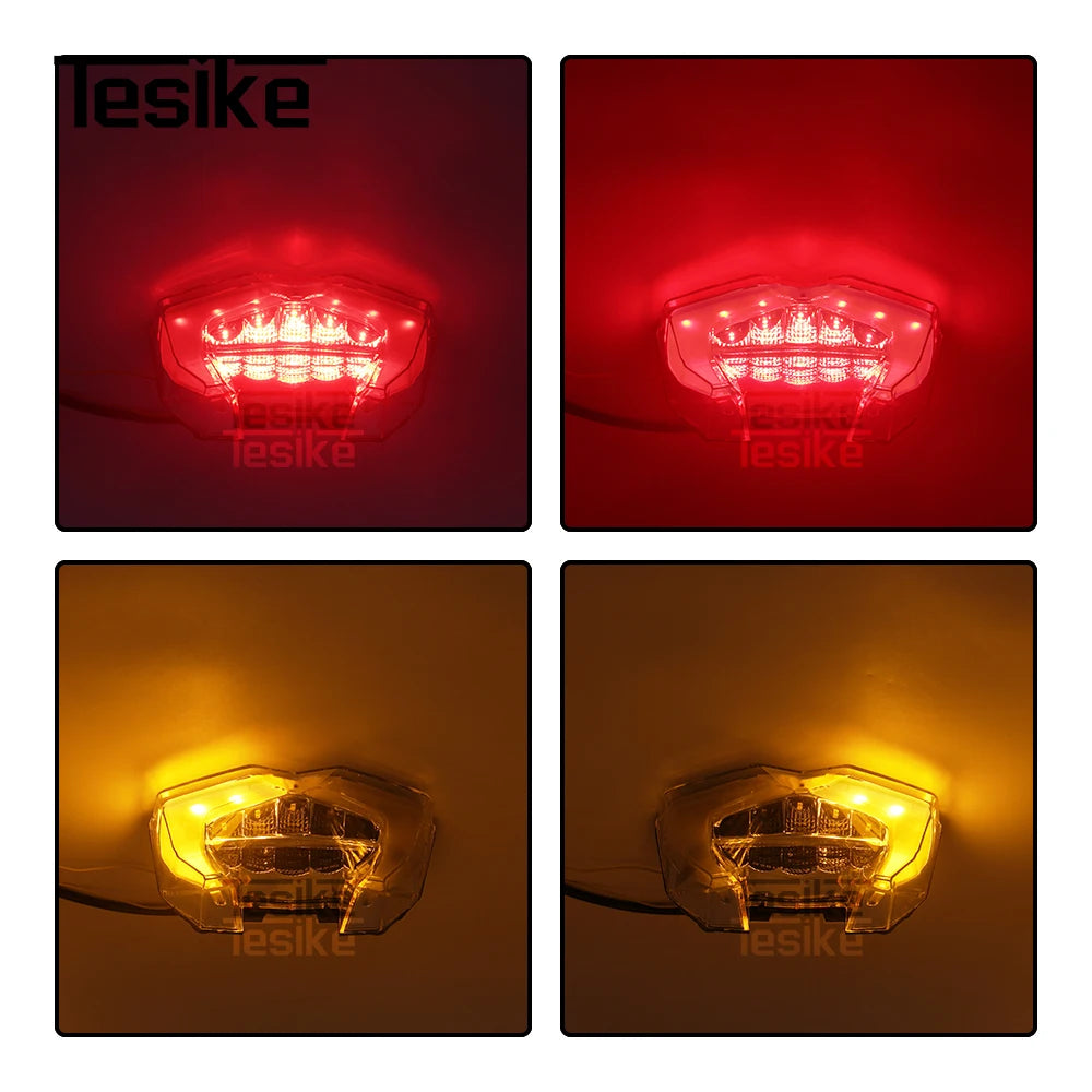 Motorcycle LED Taillight Fit for Ducati Multistrada V2 V2S 950 1200 1260 Rear Brake Turn Signal Integrated Tail Lights