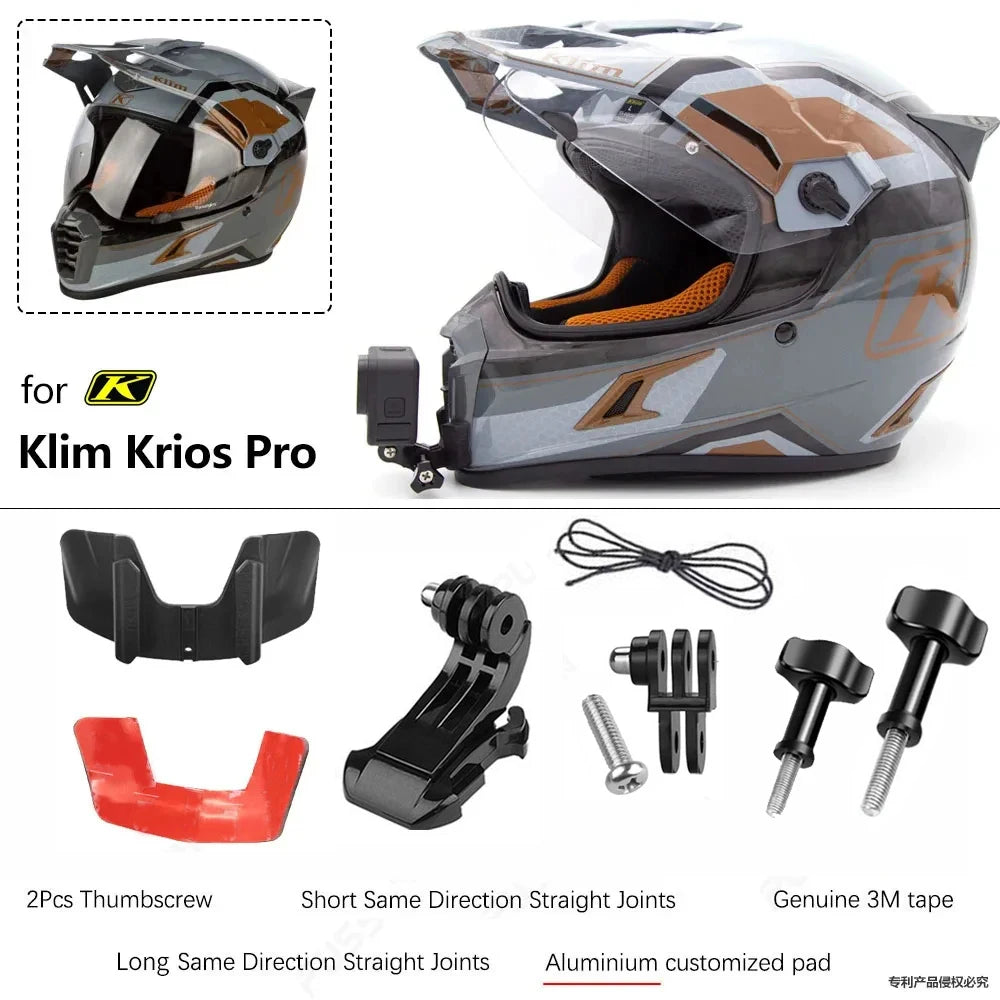 TUYU Premium Customized Helmet Aluminium Chin Mount for GoPro 13 Insta360 DJI Camera for SHOEI GT Air3 AGV ARAI HJC KLIM Helmets
