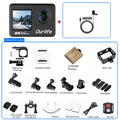 Ourlife MTR60 Action Camera 2.0'' Touch Screen EIS 170° Webcam 30M Waterproof 5X Zoom WiFi 5K Sport Camera With Remote Control