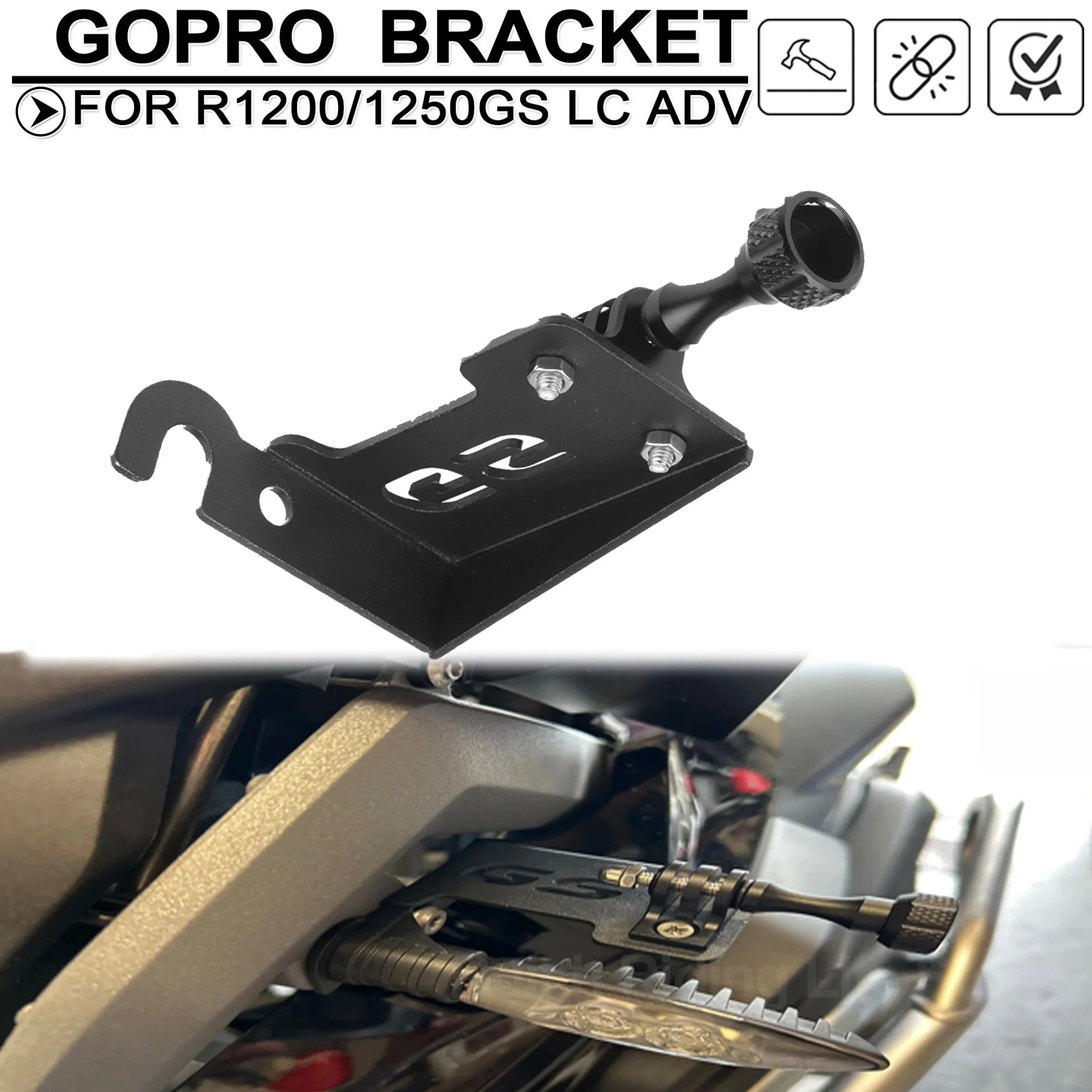 Motorcycle GoPro Camera Holder Bracket Support For BMW R1200GS R1250GS Adventure R 1200GS 1250GS 1200 R1200 R1250 GS LC ADV