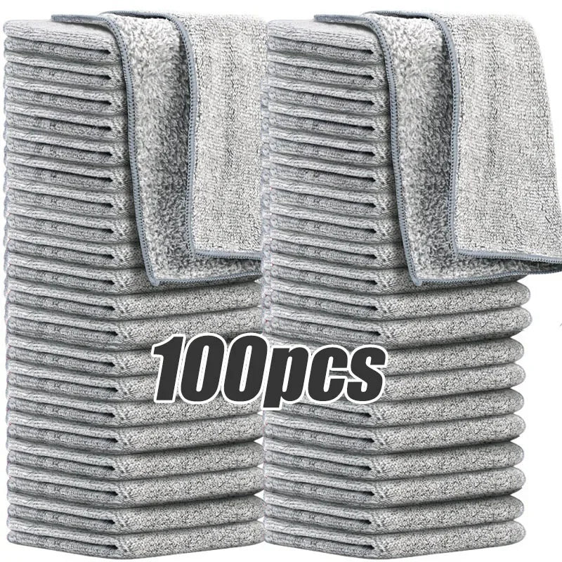 Thicken Microfiber Cleaning Cloths Lint Free Motorcycle Cleaning Towel Cloths Reusable Cleaning Towels Absorbent for Car Window