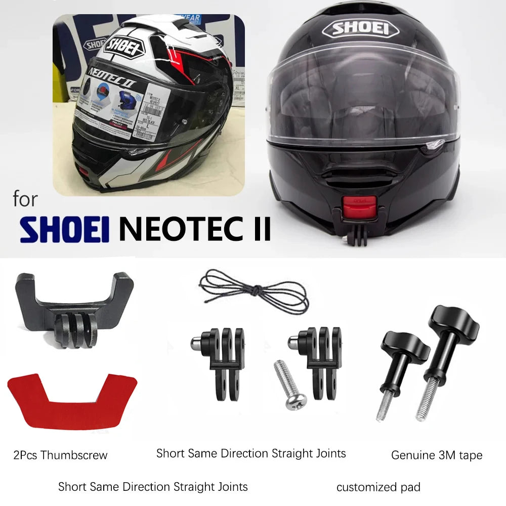 TUYU Premium Customized Helmet Aluminium Chin Mount for GoPro 13 Insta360 DJI Camera for SHOEI GT Air3 AGV ARAI HJC KLIM Helmets