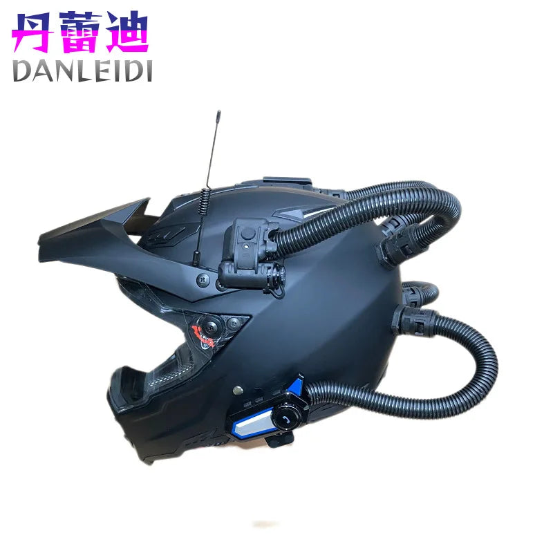 Motorcycle Helmet, Off-Road Helmet Tactics, Bluetooth Headset Driving Recorder, Laser DOT