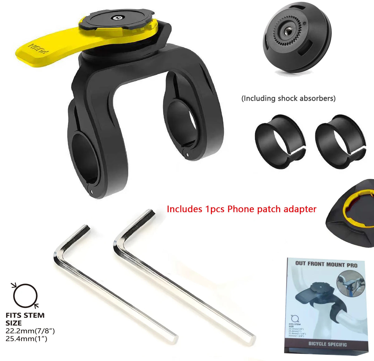 Motorcycle Phone Mount Anti-Vibration Dampener Heavy Duty Secure Grip Phone Holder for Adventure Bike Dirt Bike Harley Offroad