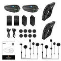 EJEAS Q8 Motorcycle Mesh Intercom with EUC Remote Walkie Talkie Bluetooth Interphone Headset for 6 Riders with Bluetooth 5.1