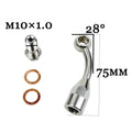 Stainless Steel 304 Hydraulic Brake Clutch Hose Line with Banjo Fitting Reinforced Oil Pipe for Motorcycle ATV Dirt Bike Buggy