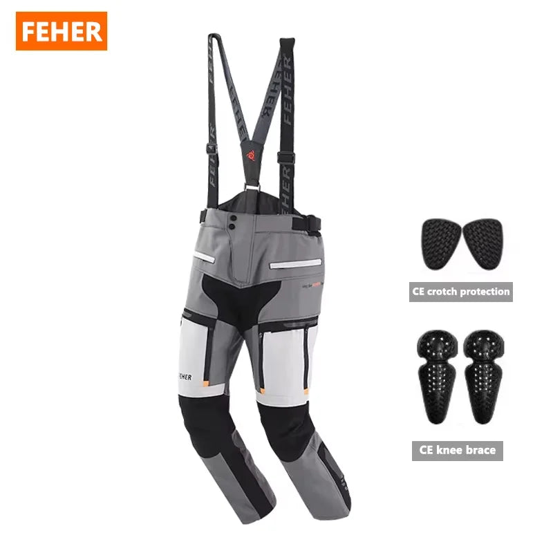 FEHER Autumn Winter Motorcycle Touring Suit Waterproof Removable Liner Thermal Men's Motorcycle Suit JK-059 Breathable Riding Se