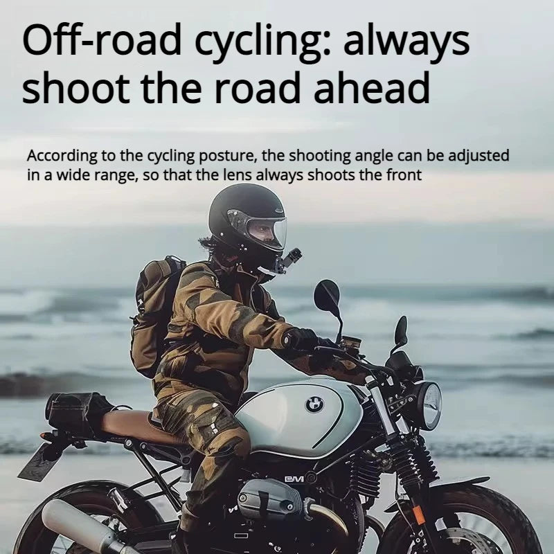 Clip on Helmet Chin Stand Gopro Sports Camera Outdoor First Person Motorcycle Riding Fixed Clip
