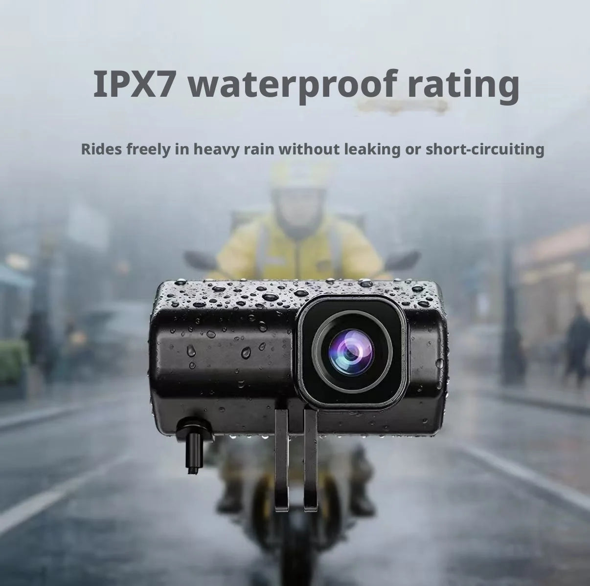 1080P Full HD Motorcycle Dash Cam Built-in WiFi IP66 Waterproof Shockproof Professional Riding Safety Recorder