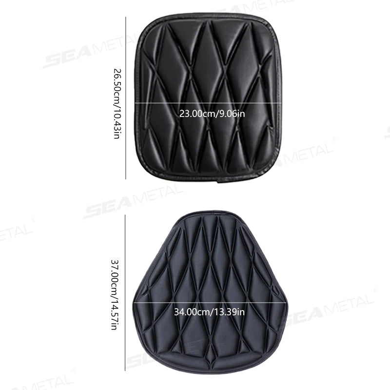 BLALION Motorcycle Seat Cushion 3D Comfort Air Seat Cushion Cover Heat Insulation Breathable EVA Waterproof Shock-Absorbing Pad