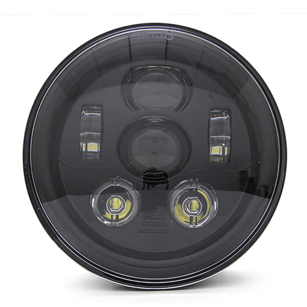 7 Inch Led Auto Headlight Motorcycle LED Headlight DRL Angel Eyes for Harley Honda Yamaha Jeep Lada Niva Urban Car H4 Headlamp