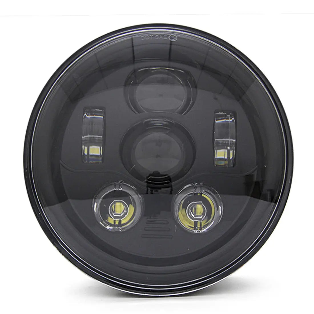 7 Inch Led Auto Headlight Motorcycle LED Headlight DRL Angel Eyes for Harley Honda Yamaha Jeep Lada Niva Urban Car H4 Headlamp