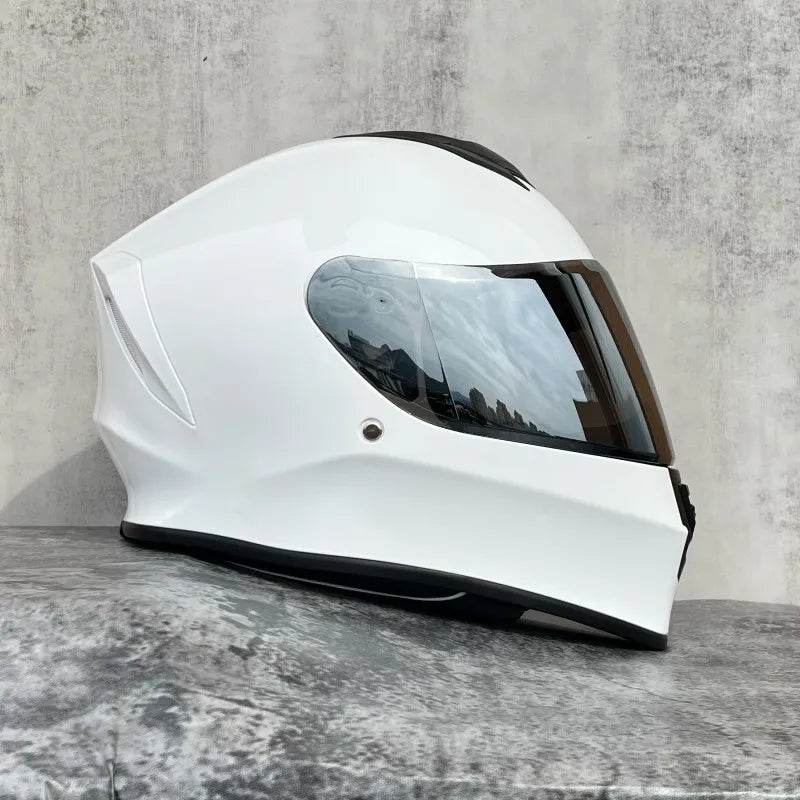 018-Full Face Motorcycle Helmet Unisex All Season, DOT Safety Certified ABS Shell, Shockproof Breathable Adult Motorbike Gear