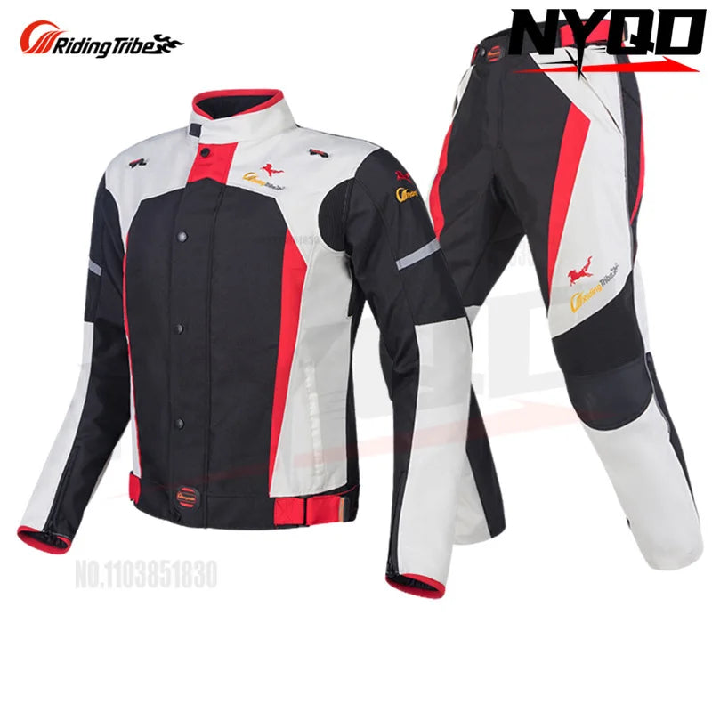 Riding Tribe motorcycle riding suit men winter waterproof anti-fall warm motorcycle off-road jacket 4 seasons motorcycle suit