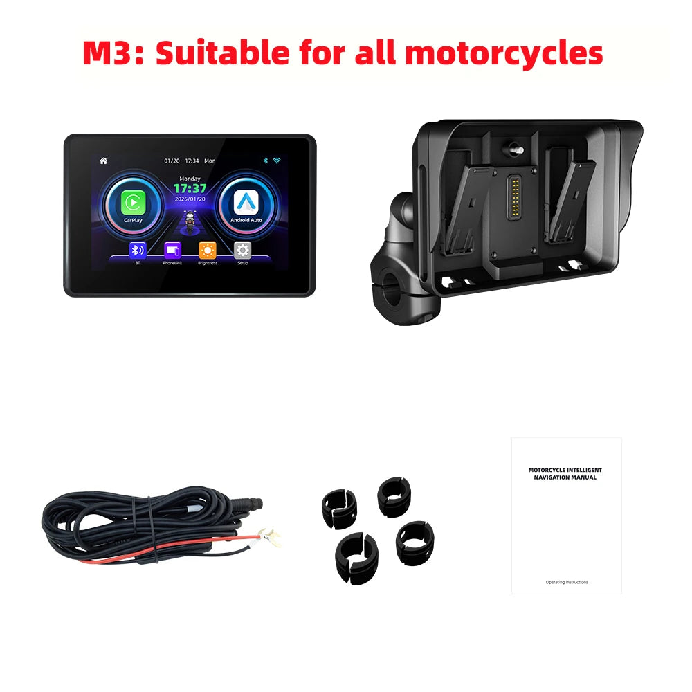 EKIY Special For BMW R1200GS R1250GS R1300GS F800 F850 F900 S1000XR Wireless CarPlay Moto Android Auto GPS Motorcycle Navigation