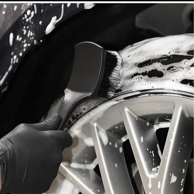 Car wheel hub brush set, deep-penetrating tire cleaning brush, detail brush, cleaning kit